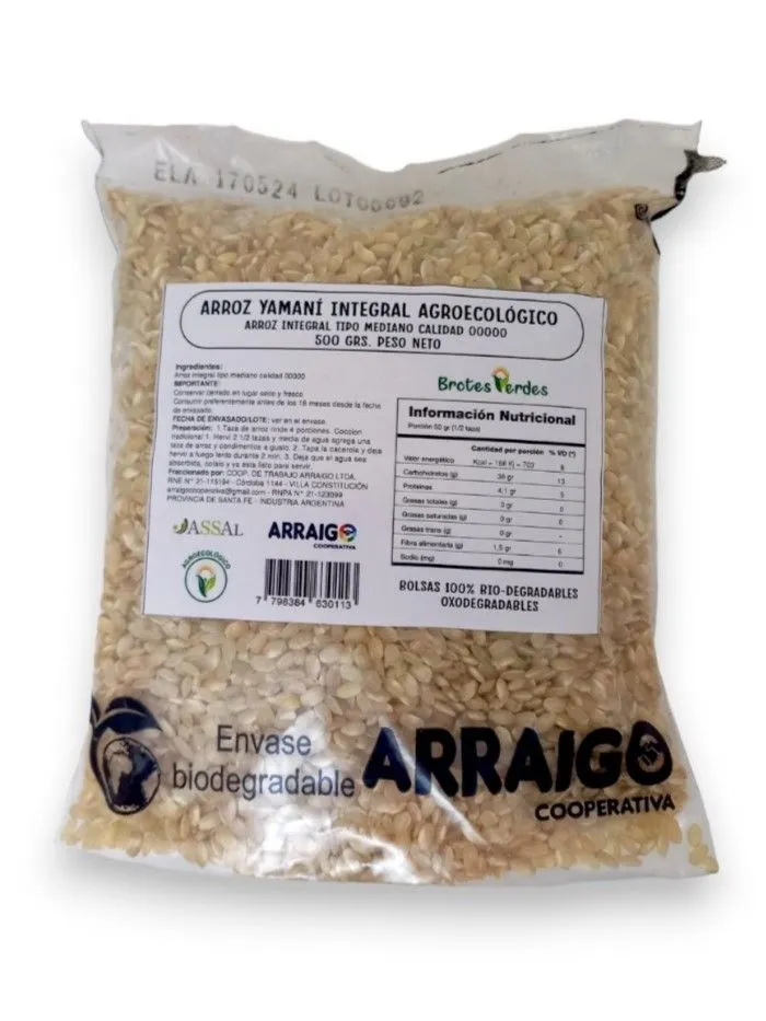 Arroz Integral Yamani Agroecologico