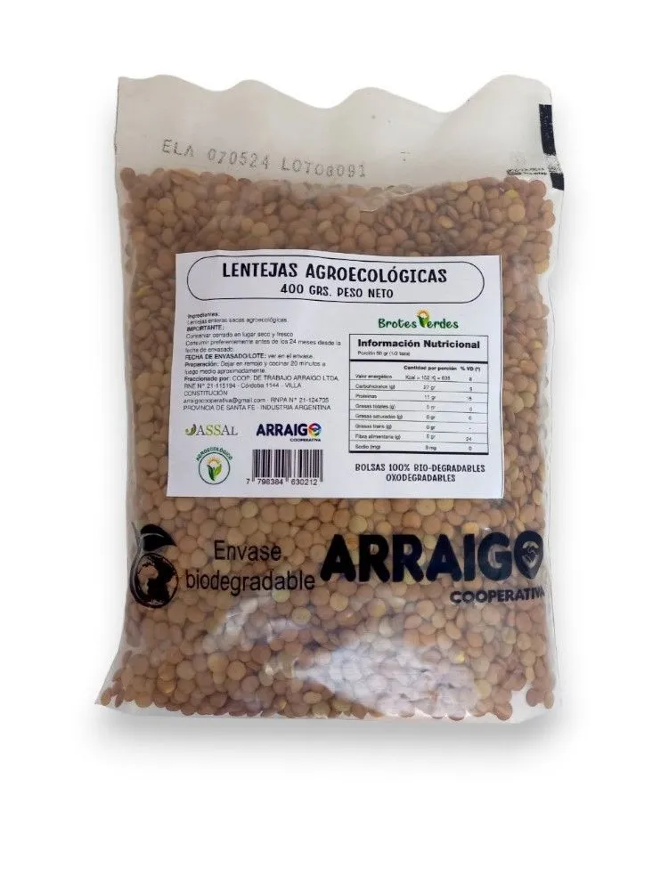 Lentejas Secas Agroecologicas