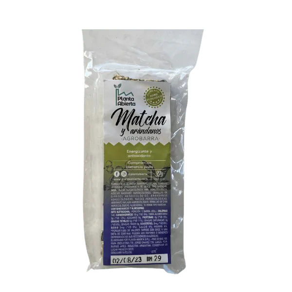Agrobarra matcha y arandanos