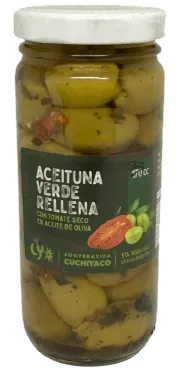 Aceituna Verde Rellena Tomate Seco