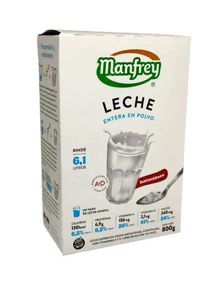 Leche Entera En Polvo Instantanea