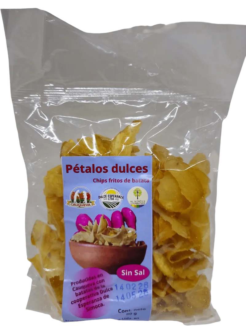 Petalos De Batata Sin Sal Chips Fritos