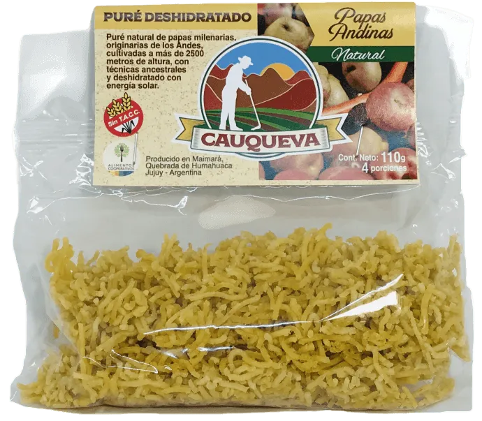 Pure Deshidratado De Papas Andinas Blancas