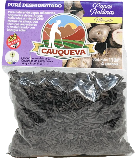 Pure Deshidratado De Papas Andinas Moradas