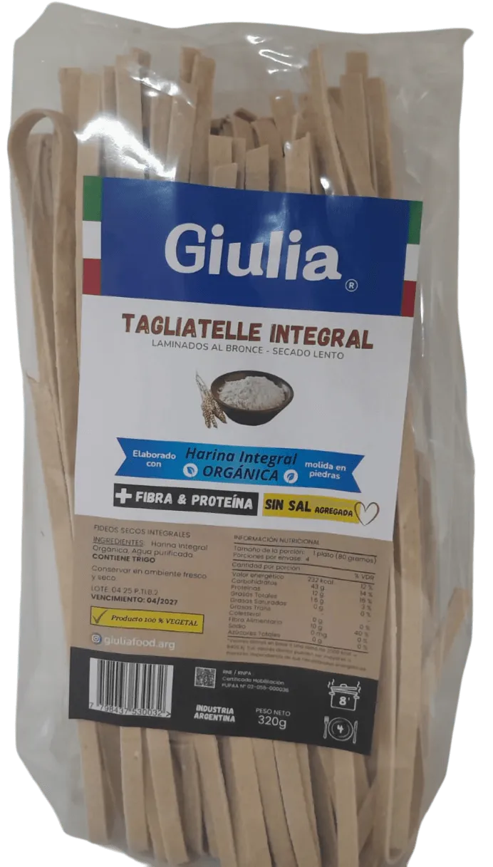 Fideos Tagliatelle Integral