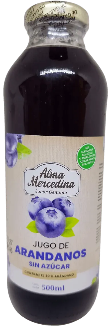 Jugo De Arandanos Sin Azucar