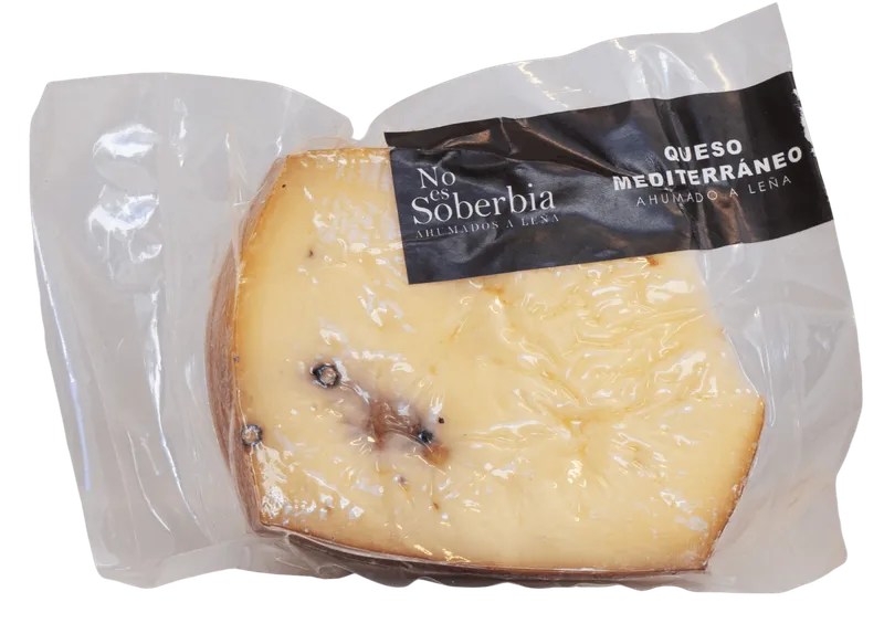 Queso mediterraneo ahumado a leña 
