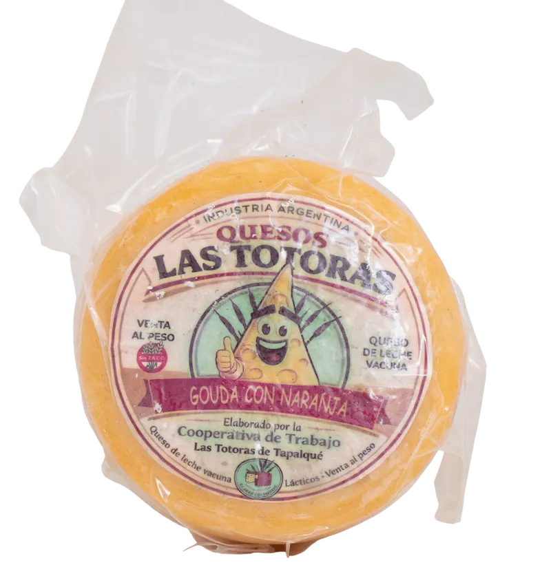 Queso gouda a la naranja