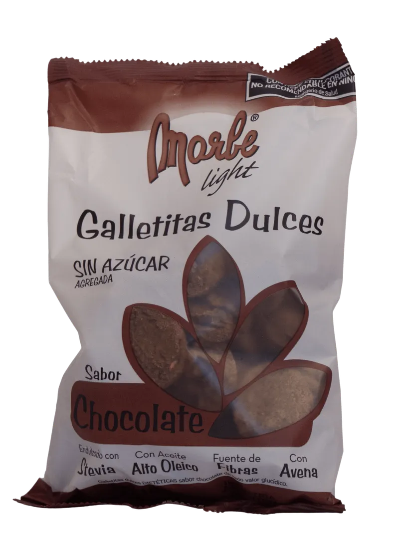 Galletitas chocolate sin azucar endulzada con stevia