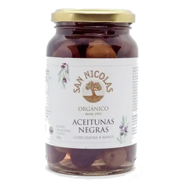 Aceitunas negras gigantes orgánicas