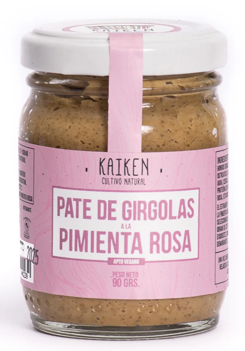 Pate Girgolas Con Pimienta Rosa