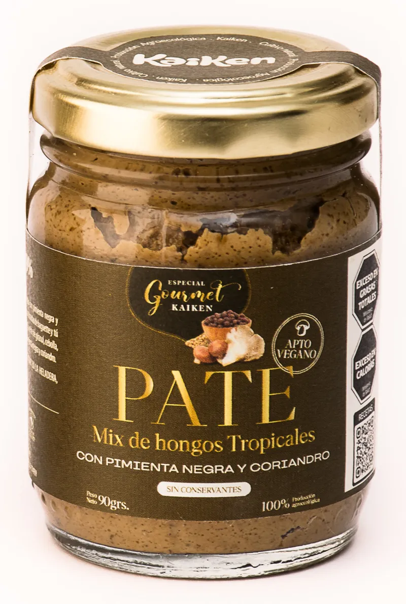 Pate Mix Hongos Tropicales Con Pimienta Negra Y Coriandro