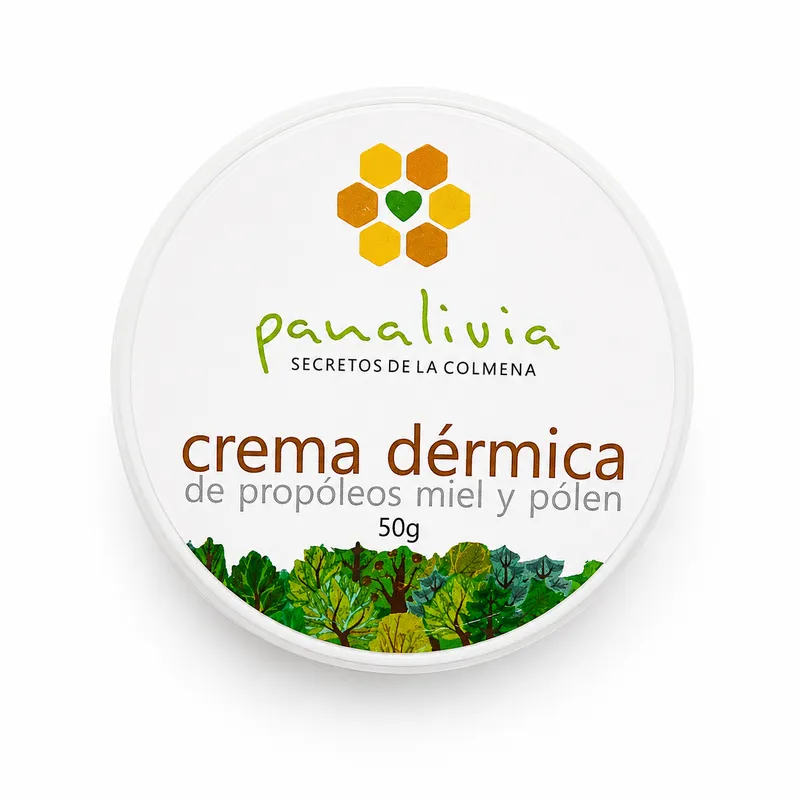 Crema de Dermica de propoleos con miel y polen