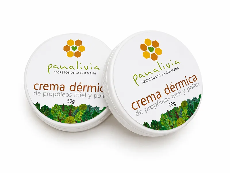 Crema de Dermica de propoleos con miel y polen