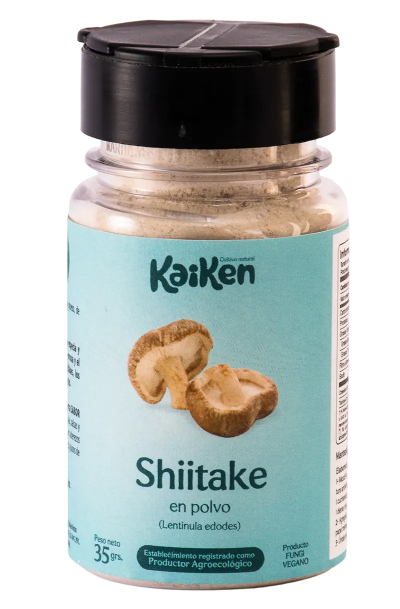 Polvo hongos shiitake