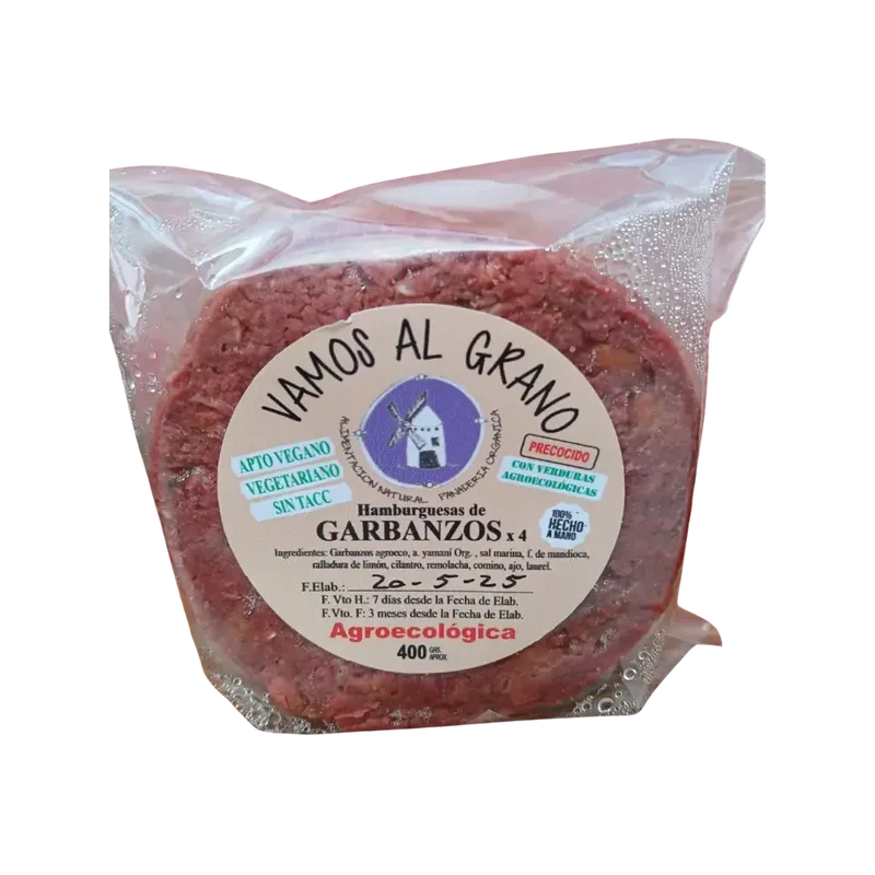 Hamburguesa garbanzo