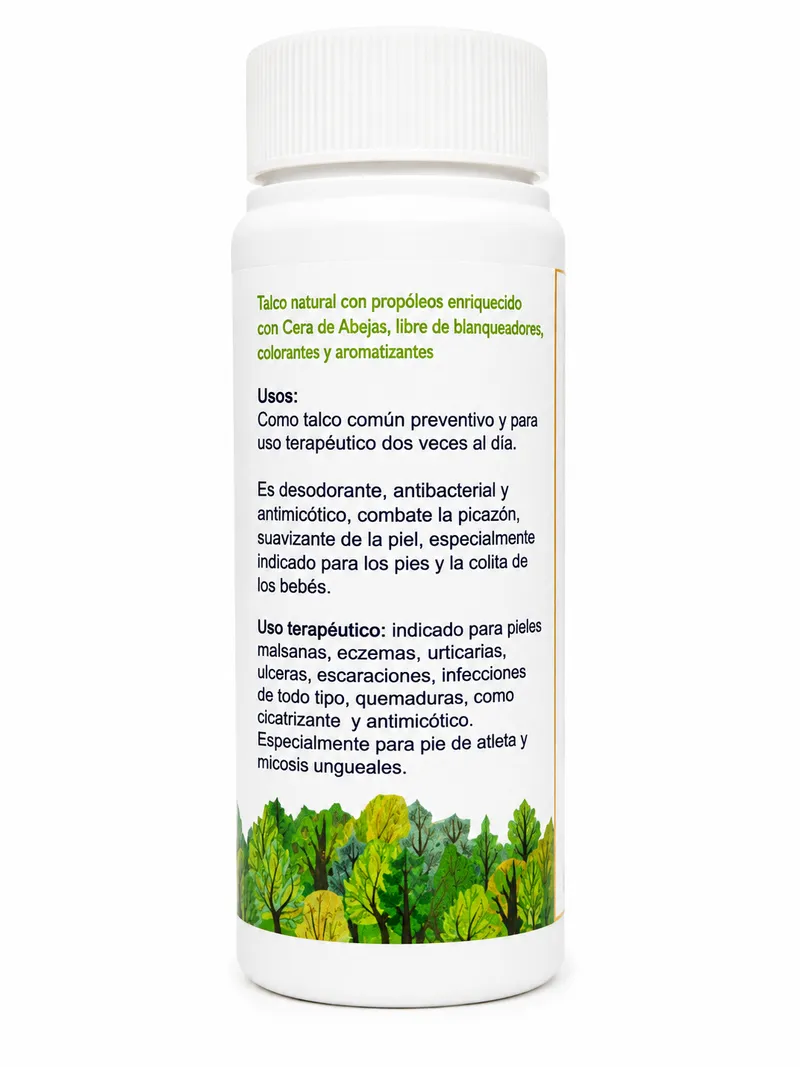 Talco con Propoleos y Cera