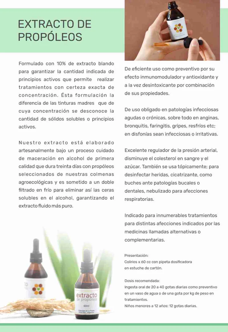 Extracto de Propoleos