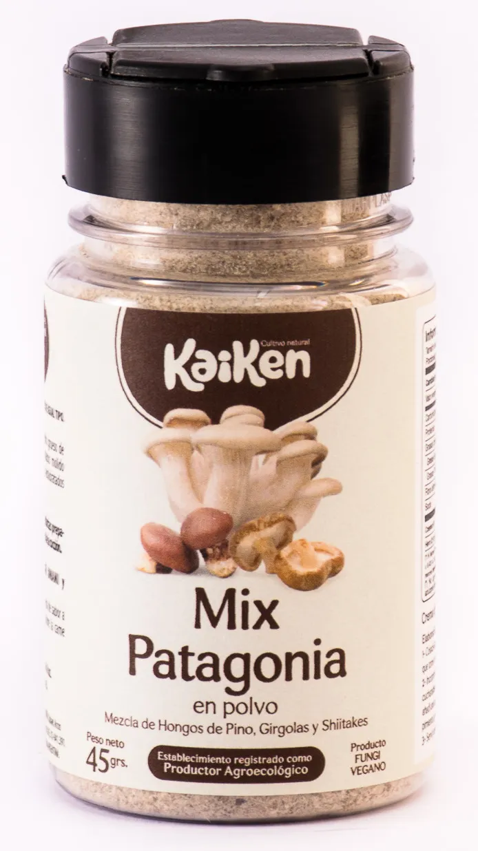 Polvo hongos mix patagonia (pino + shiitake + girgolas) 