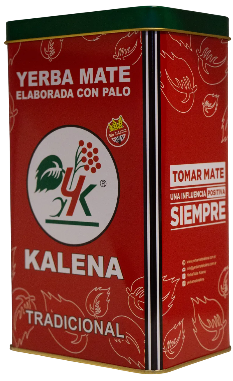 Yerba Mate Lata Roja Con Pico Vertedor 
