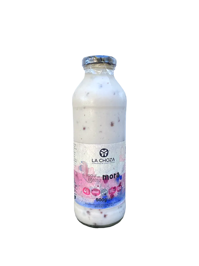 Yogur entero mora 