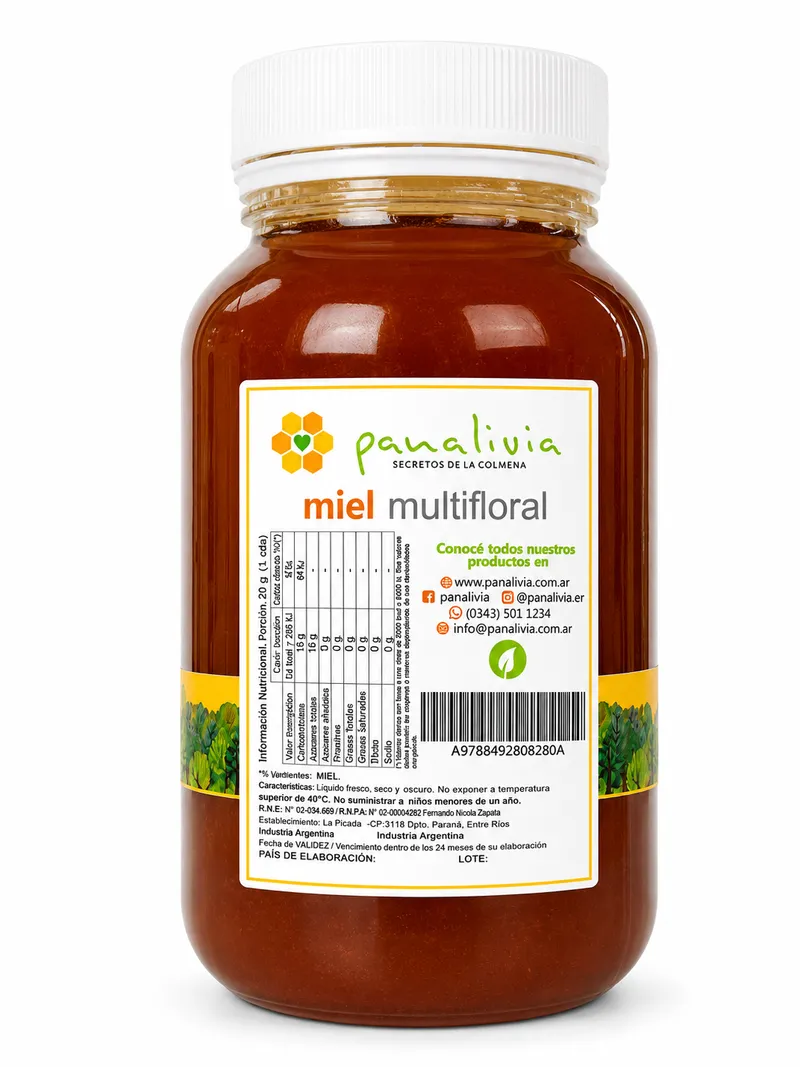 Miel Agroecologica 1000 g Panalivia