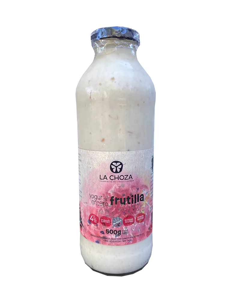 Yogur entero frutilla 